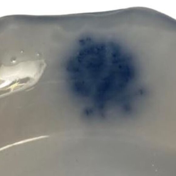 Vintage Grindley Argyle Pattern Flow Blue Bowl with Gold Accents  4 Pieces  VGUC - Picture 7 of 16